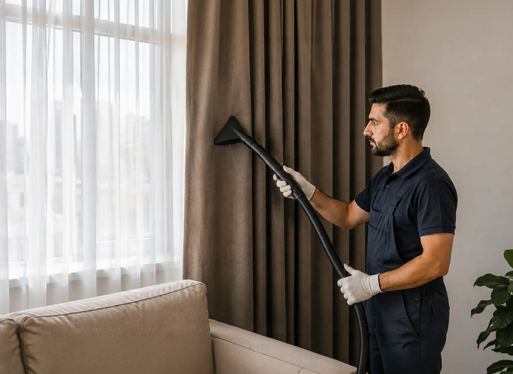 Curtains and drapes dry cleaning