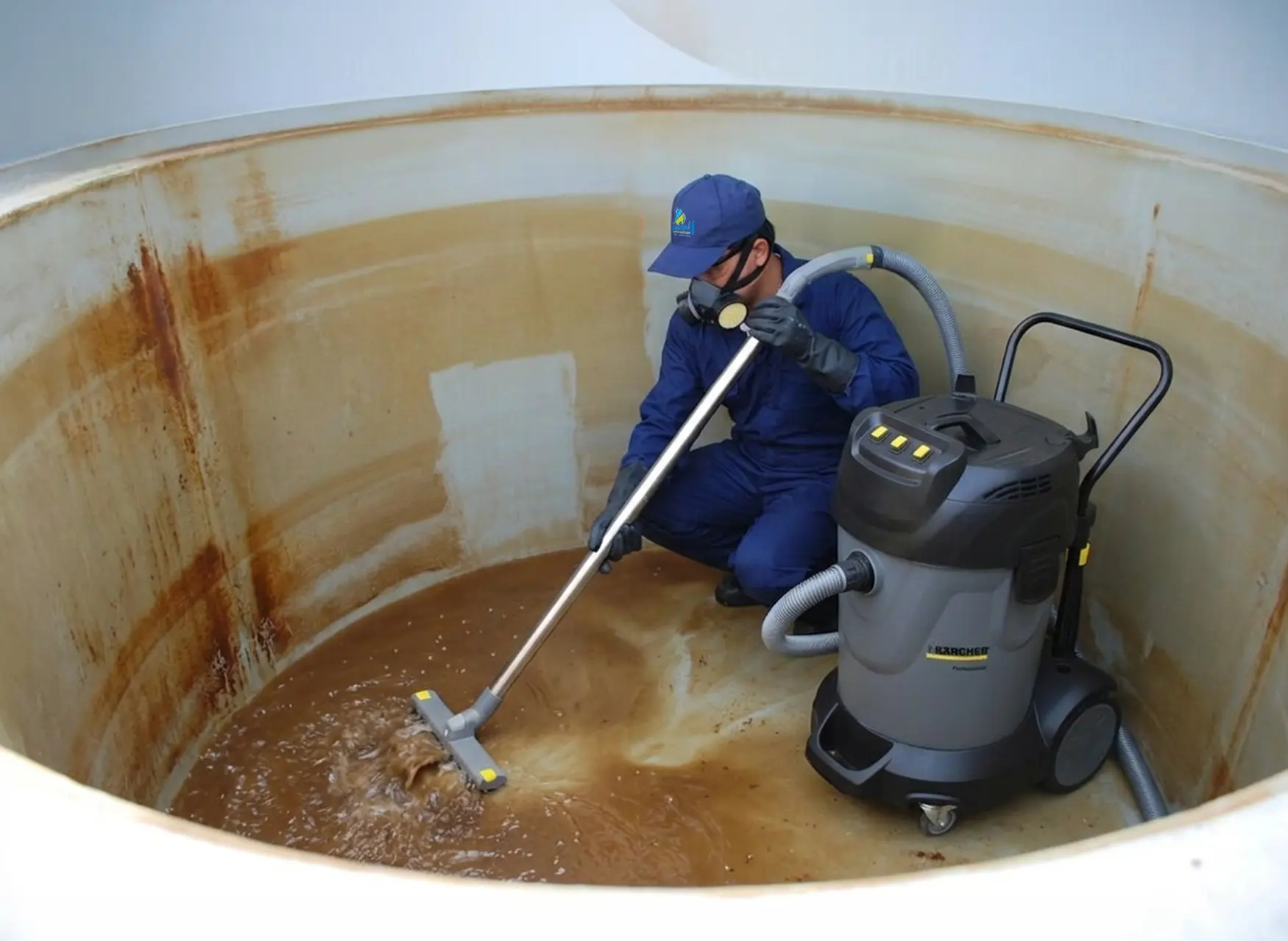 Water tanks and wells cleaning